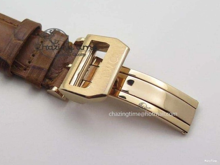 MIROTIME 0131 Youthful Pilot Chrono RG 3878 Gray Dial on Light Brown Leather Strap A 7394